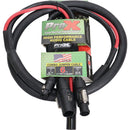 ProX Dual Powerkon to 3-Pin XLR Dual Combo Link Jumper Cable (6')