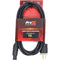 ProX 12AWG 120 VAC NEMA 5-15P Male to powerCON-Type Male Cable (10')