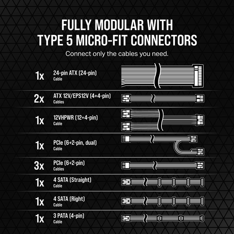 Corsair 1000W SF-L 80 Plus Gold Modular Power Supply