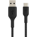 Belkin BoostCharge Braided USB-C to USB-A Cable (6.6', Black)