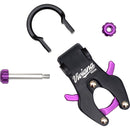 Viviana Hook Dual-Hook Carabiner with Removable Harness Ring (Purple)