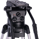 Miller SkyX 8 Fluid Head, HD 1-Stage Alloy Tripod, Mid-Level Spreader, Dolly & Rubber Feet Kit