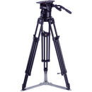 Miller CiNX 9 Fluid Head with HDC MB 1-Stage Aluminum Tripod, Ground Spreader & Mitchell Adapter Kit