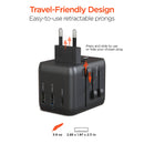 HyperGear 4-in-1 Worldwide Travel Adapter