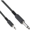 Pearstone 3.5mm Mini to 1/4" Male Mono Audio Cable (3')