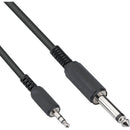 Pearstone 3.5mm Mini Stereo to 1/4" Mono Male Audio Cable (3')