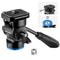 Neewer GM24 Upgraded Metal Fluid Tripod Head (Black/Blue)