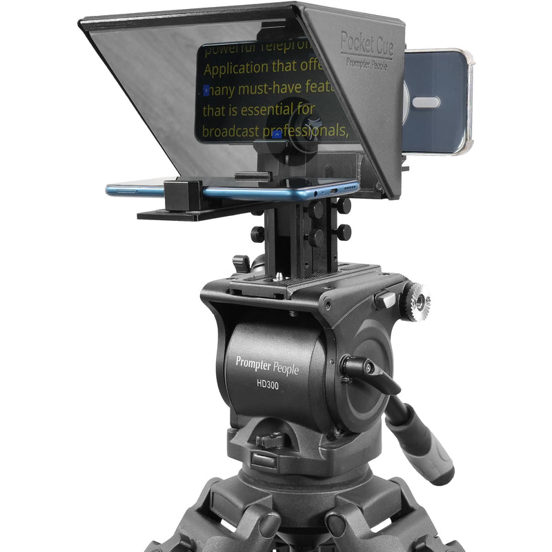 Prompter People Pocket Cue V2 Compact Prompter with Talent Monitor for Smartphones