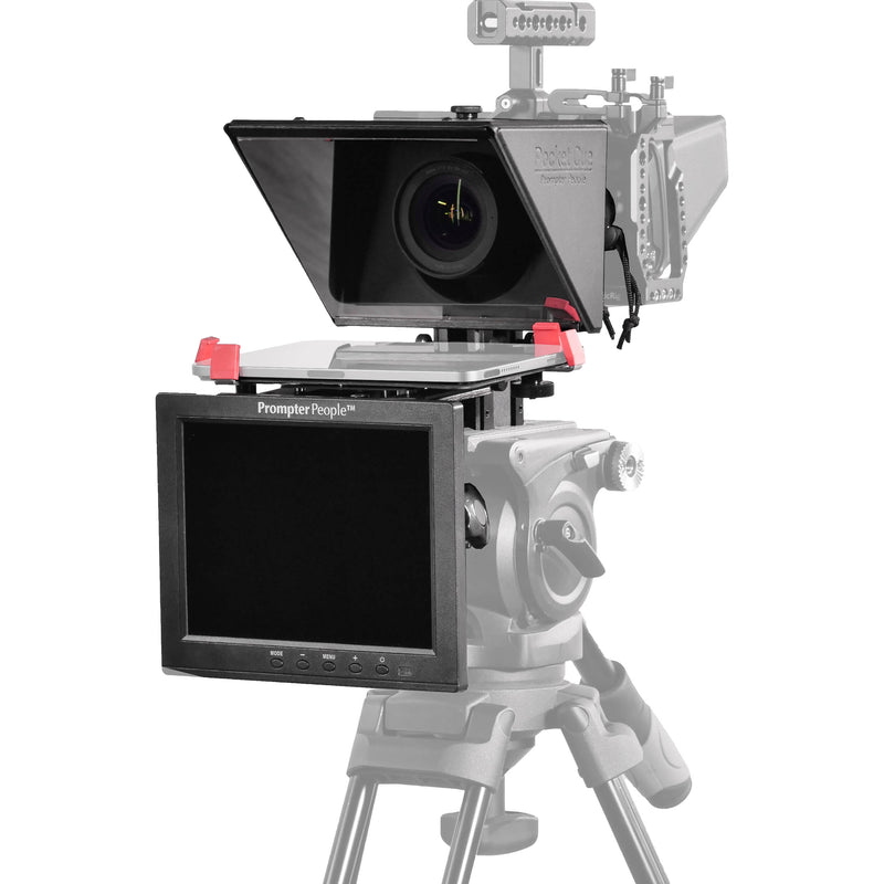 Prompter People Pocket Cue V2 Compact Prompter Freestanding Kit with Talent Monitor for Tablets