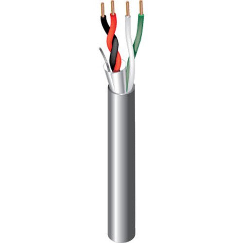 West Penn 355 22 AWG 4-Conductor Shielded/Unshielded Cable (500', Gray)