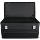 Eylar 4-Piece Large Crossover Aluminum Storage Trunk & Chest Set (Black)