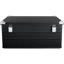 Eylar 4-Piece Large Crossover Aluminum Storage Trunk & Chest Set (Black)