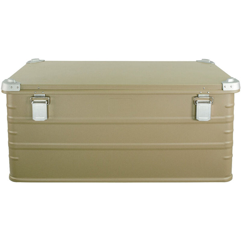 Eylar 4-Piece Large Crossover Aluminum Storage Trunk & Chest Set (Tan)