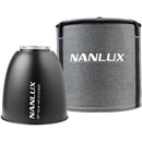 Nanlux Evoke 2400B Bi-Color LED Monolight Kit with 45&deg; Reflector and Full System Flight Case