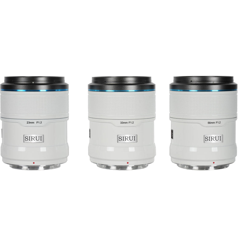 Sirui Sniper f/1.2 Autofocus 3-Lens Kit (Nikon Z, White)