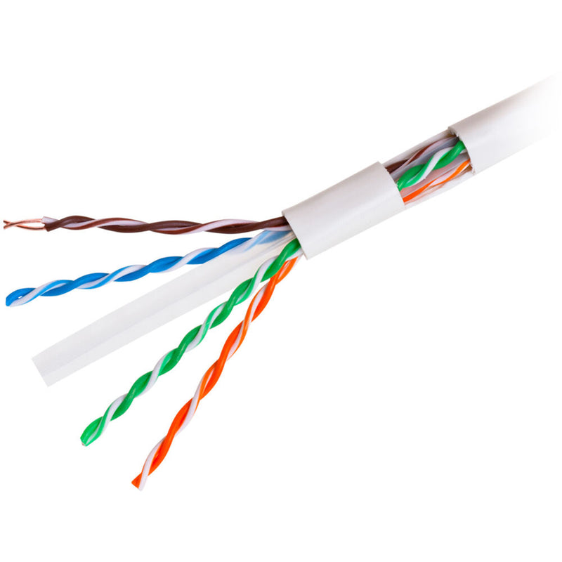 Dynotech Cat 6 UTP Bulk CMR Ethernet Cable (1000', White)