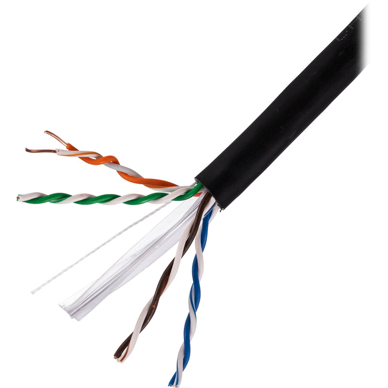 Dynotech Cat 6 UTP Bulk CMR Ethernet Cable (1000', Black)