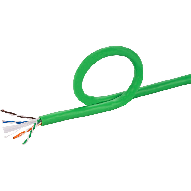 Dynotech Cat 6 UTP Bulk CMR Ethernet Cable (1000', Green)