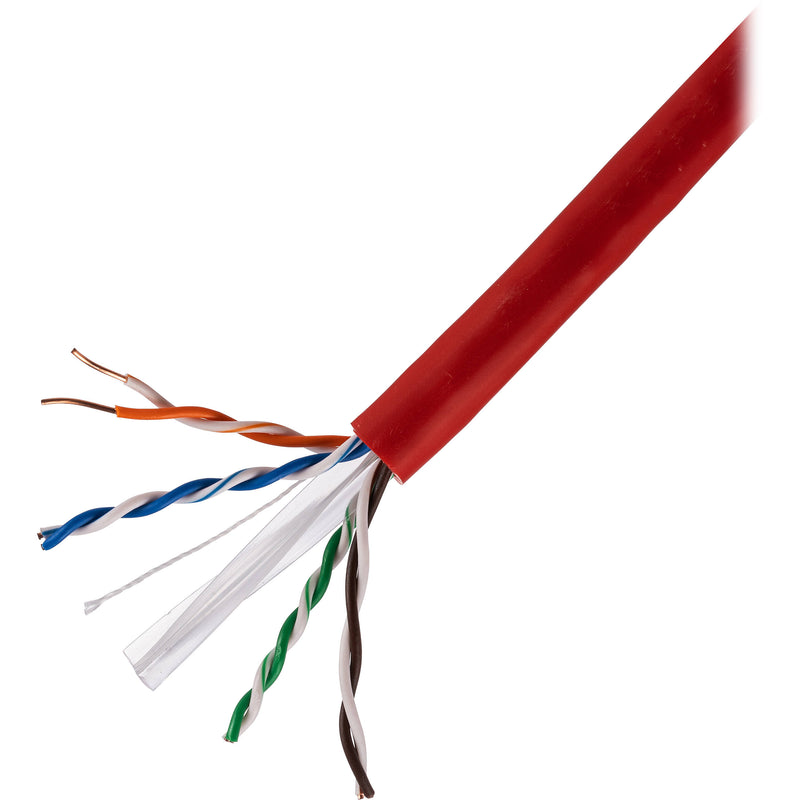 SatMaximum Cat 6a UTP Bulk Ethernet Cable (1000', Red)