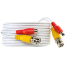 SatMaximum BNC/M+DC5521/M to BNC/M+DC5521/F Cable (20', White)