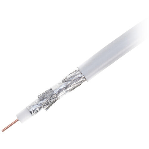 SatMaximum Quad-Shielded RG6 Coaxial Cable (500', White)