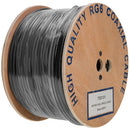 SatMaximum Dual-Shielded RG6 Coaxial Cable (500', Black)