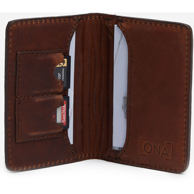 ONA Business/Credit Card Wallet (Antique Cognac)