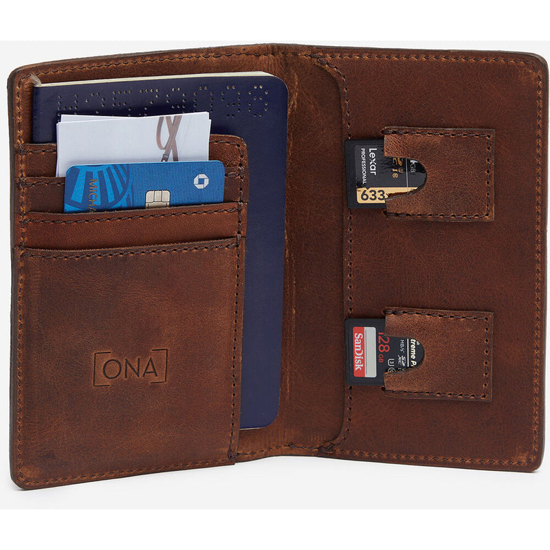 ONA Passport Wallet (Antique Cognac)