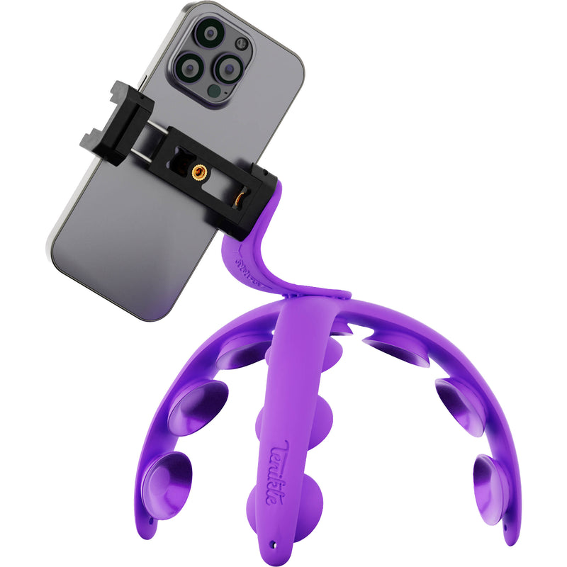 Tenikle Pro Bendable Suction Cup Tripod Mount (Digital Orchid)