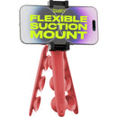 Tenikle Pro Bendable Suction Cup Tripod Mount (Red)