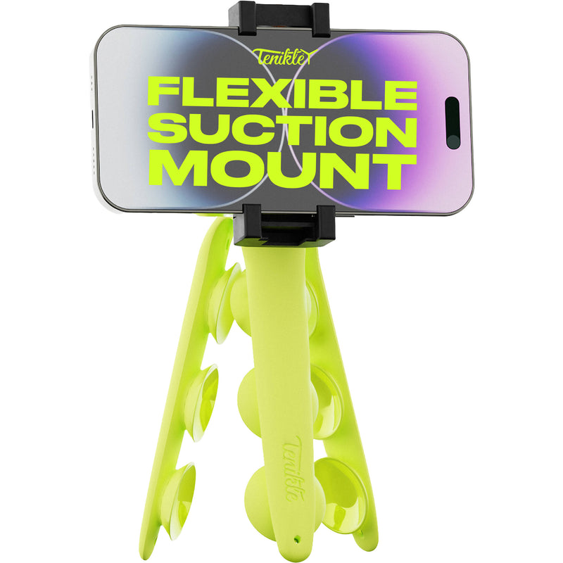 Tenikle Pro Bendable Suction Cup Tripod Mount (Turbo Yellow)