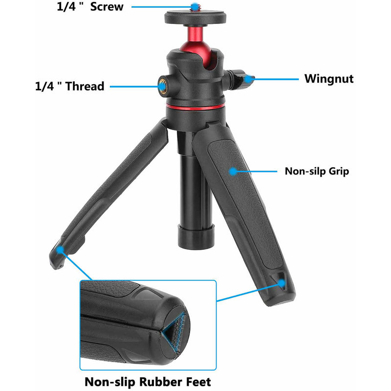 CAMVATE Tabletop Tripod with Mini Ball Head