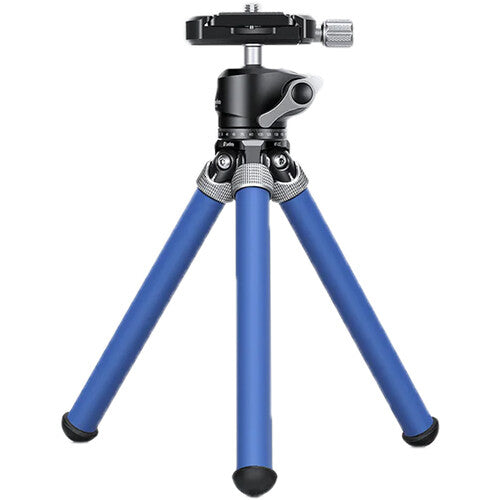 Leofoto MT-02C Mini Tabletop Travel Tripod with LH-22 Mini Ball Head (Blue)