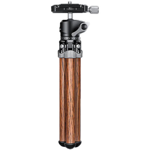 Leofoto MT-02C Mini Tabletop Travel Tripod with LH-22 Mini Ball Head (Wood Color)