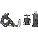 Leofoto MC-30 Phone/Camera 1.3" Clamp Mount with Phone Holder & Mini Ball Head Kit