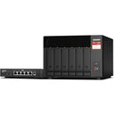 QNAP TS-673A 6-Bay NAS Enclosure with QSW-1105-5T Network Switch
