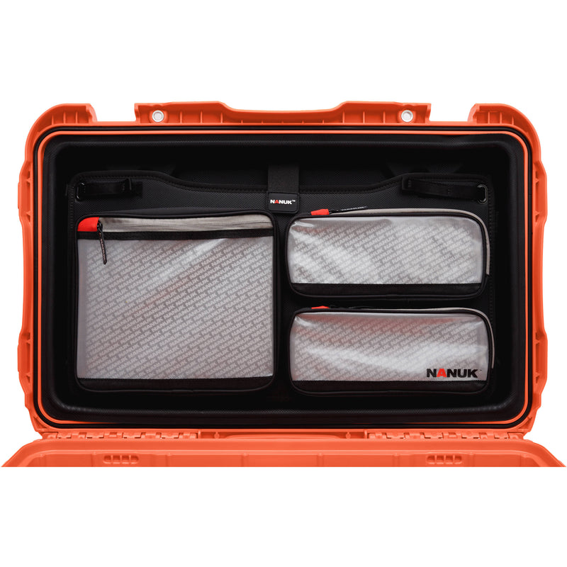 Nanuk 938 Survival Gear Wheeled Hard Case with Lid Organizer&nbsp;(Orange, 51.1L)