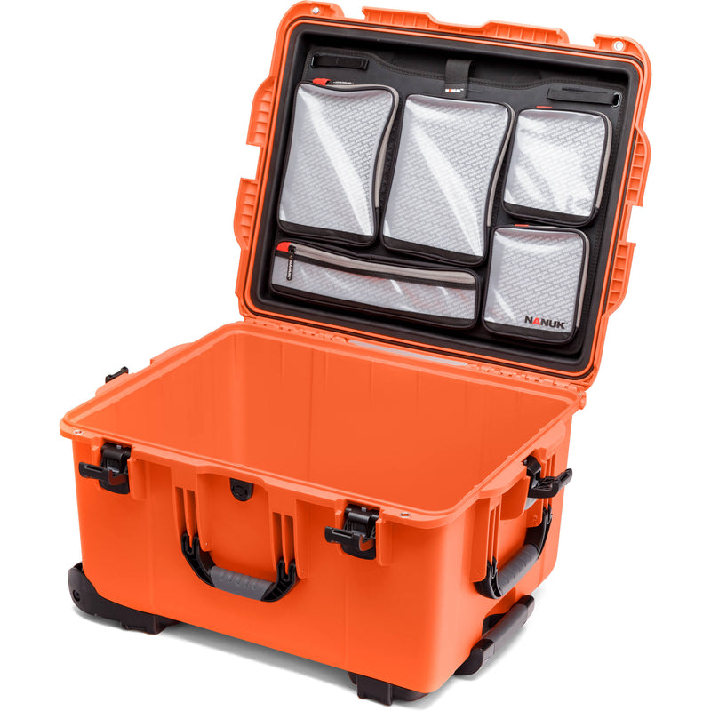 Nanuk 960 Survival Gear Wheeled Hard Case with Lid Organizer&nbsp;(Orange, 79L)