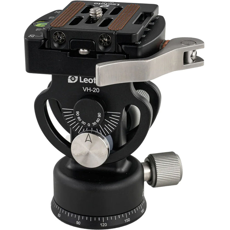 Leofoto VH-20LR 2-Way Monopod Head with Lever Release Clamp