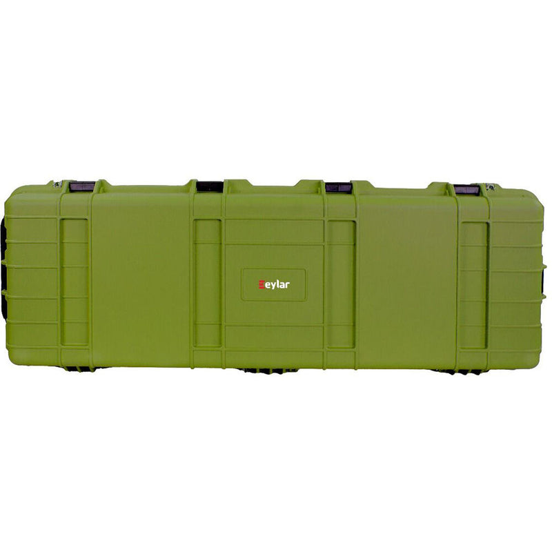 Eylar XL 44-Inch Deep Heavy Transport Roller Rifle Hard Case with Foam (Green)