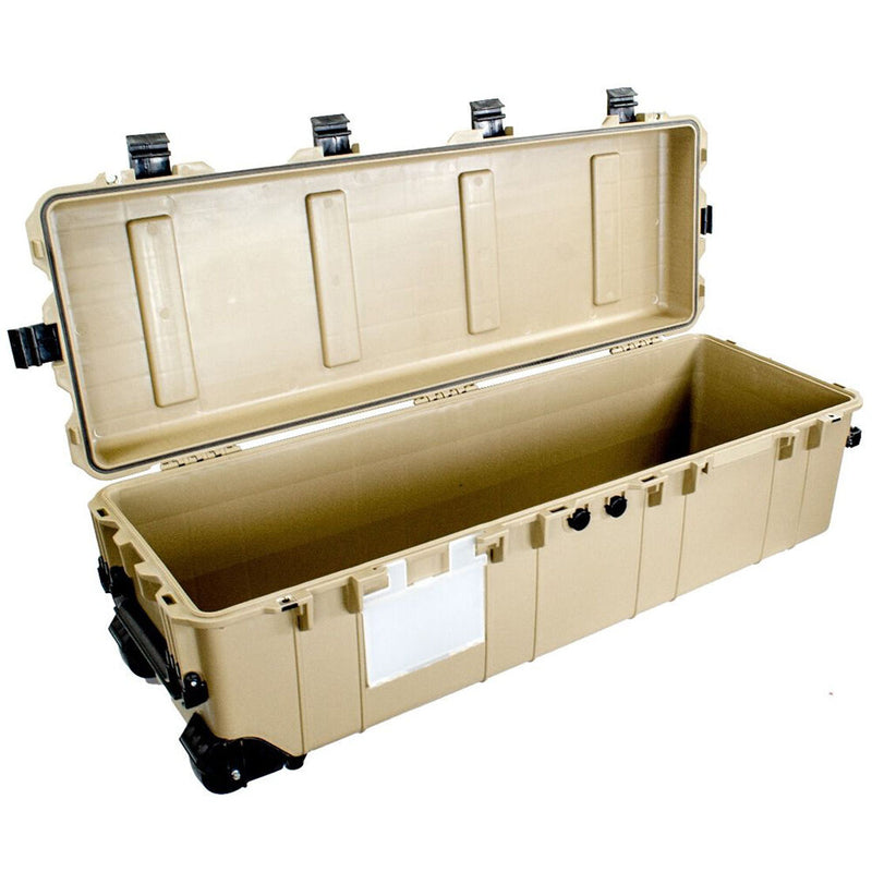 Eylar XL 44-Inch Deep Heavy Transport Roller Rifle Hard Case with Foam (Tan)