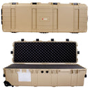 Eylar XL 44-Inch Deep Heavy Transport Roller Rifle Hard Case with Foam (Tan)