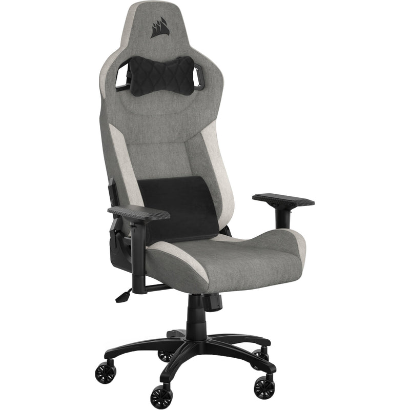 Corsair T3 RUSH Fabric Gaming Chair (Gray/White)