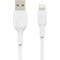 Belkin BoostCharge Braided USB-C to Lightning Cable (White, 6.6')