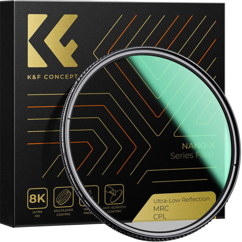 K&F Concept Nano-X Series Ultra-Low Reflection CPL Filter (49mm)