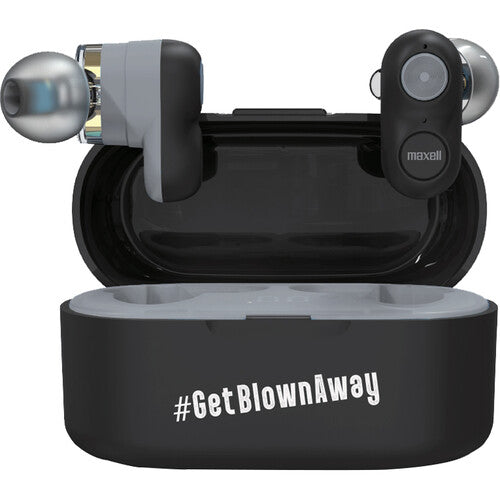 Maxell TWDD-BK Dual-Driver True Wireless Earbuds