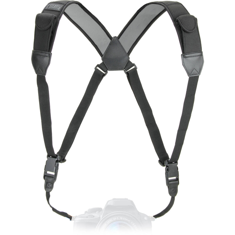 USA GEAR TrueSHOT Camera Chest Harness Strap (Black)