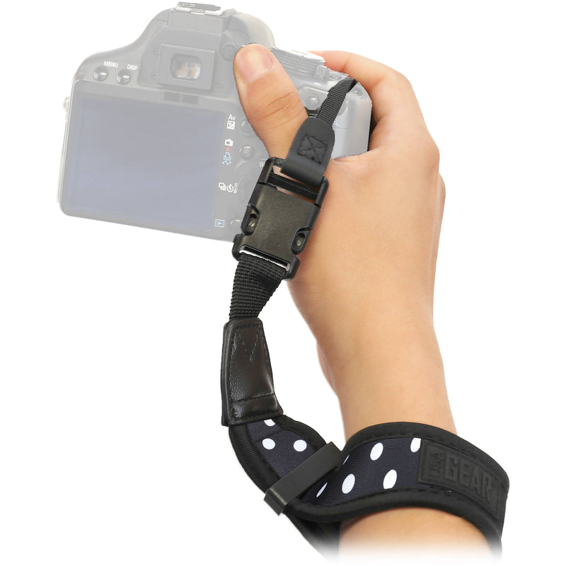 USA GEAR TrueSHOT Camera Wrist Strap (Polka Dot)