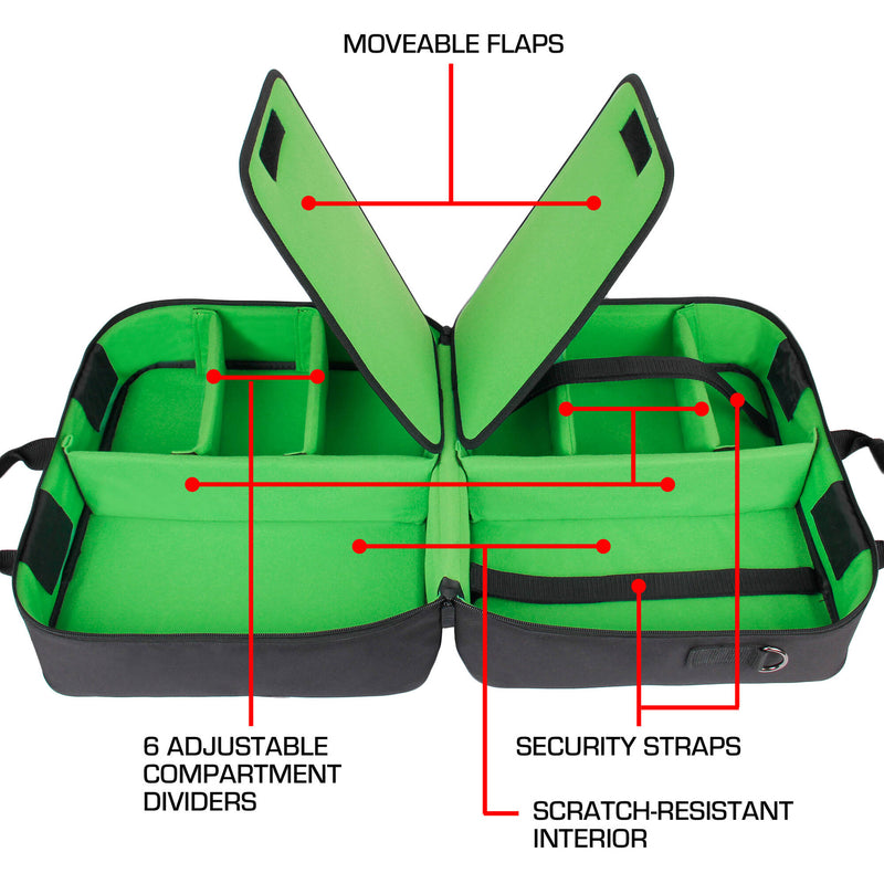 USA GEAR S23 Console Travel Case for Xbox (Green)