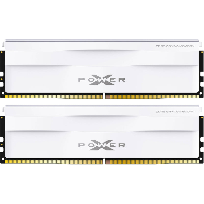 Silicon Power 32GB Zenith 6000 MHz DDR5 Desktop Memory Kit (2 x 16GB, White)